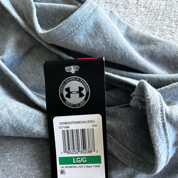 Under Armour Gray Racerback Tank Top - Picture 3 of 3